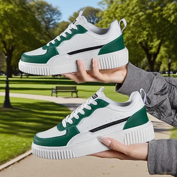 Fashion Women Casual Shoes Breathable Walking Flat Shoes Sneakers White Female Footwear Sports Running Outdoor Walking For Men 3