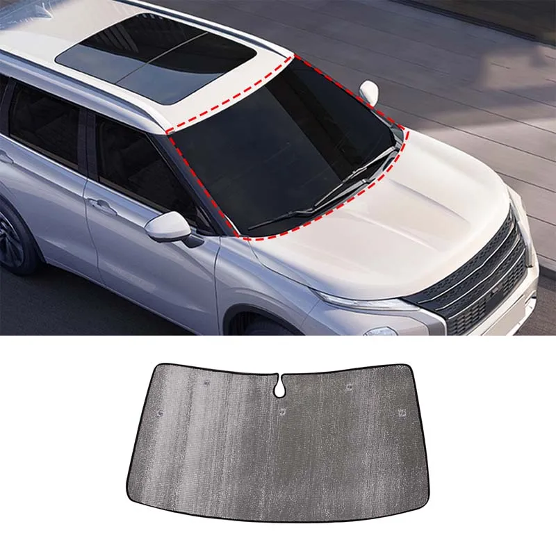 ForMitsubishiOutlander2023AluminumfoilSunShadeVisorFront