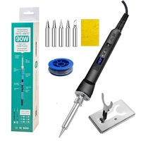 90/100W  Digital Soldering Iron Set Kit Repair Welding Tool Set Calibration Temperature Adjustable 180-520-600C - Image 6
