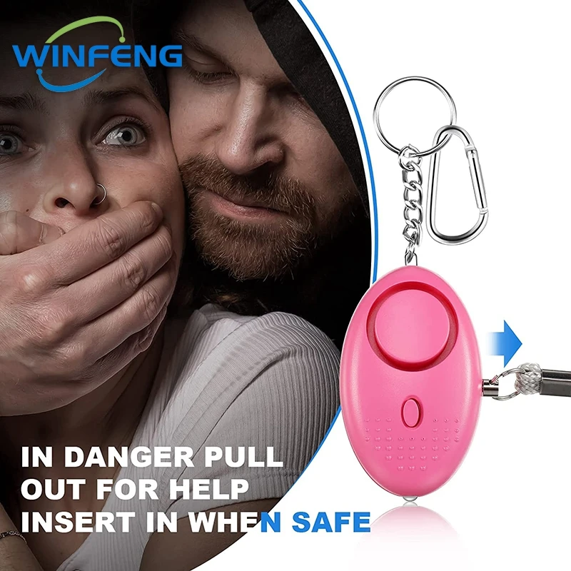 Self Defense Alarm 130dB Anti-wolf Girl Child Women Security Protect Alert Personal Safety Scream Loud Emergency Alarm Keychain