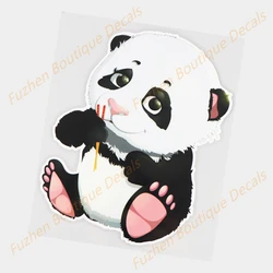 Fuzhen – décalcomanies en vinyle, accessoires extérieurs, dessin animé Panda mignon, décoration de corps à la mode, autocollants de voiture en PVC 