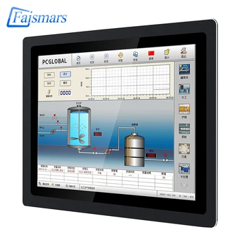 19 inch Industrial Computer All In One Touch Panel PC j1800 j1900 i3 i5 Embedded Fanless Capacitive Touch Panel PC Win10 pro