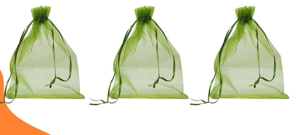 Description Picture 4 of item20-100PCS Grape Protection Bag Fruit Bird-proof Pest Control Drawstring Mesh Strawberry Bags Multi-Size Various Colors Available