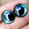 10pair Flat Clear Glitter Safety Eyes For Crochet Toys Amigurumi With Funny Pupil For Knitted Plush Toy Doll Accessories 18mm 4