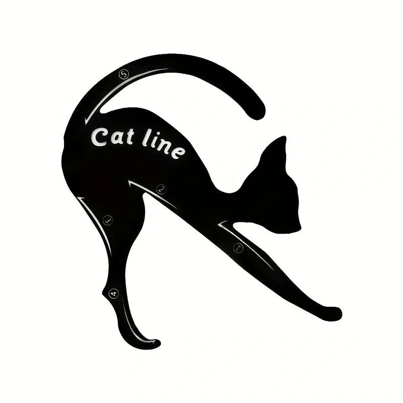 Eyeliner Stencil Tool Cat Line Stencils Eye Template Shaper Model Easy To Make Up Eyeliner Card