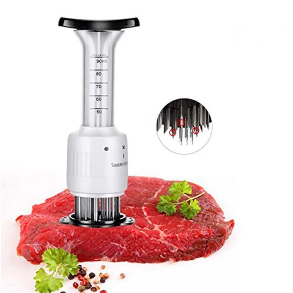 Professional Meat Tenderizer Needle Marinade Injector