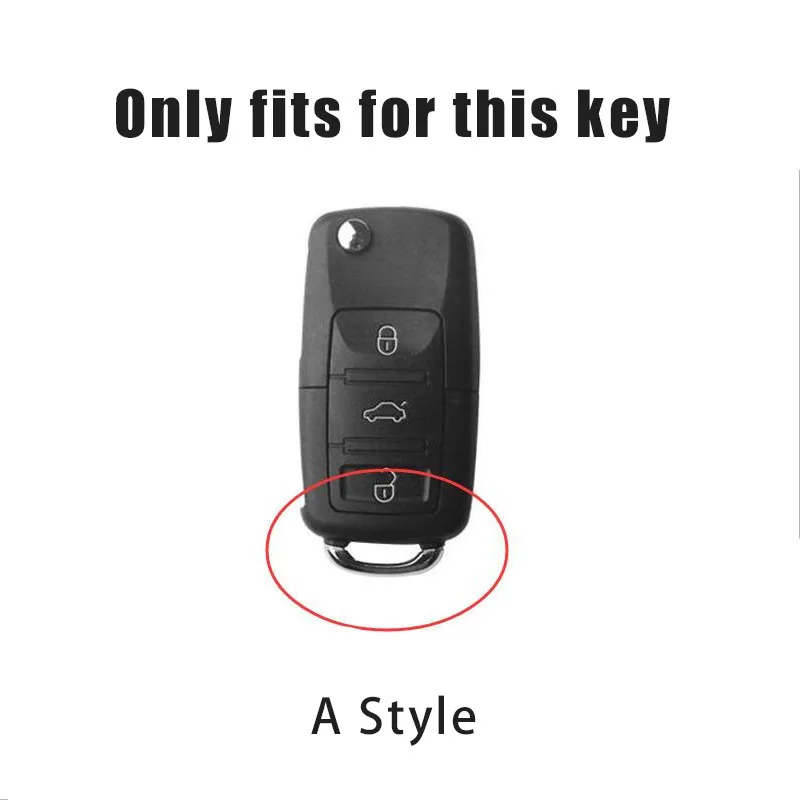 Zinc alloy car key case protector for Volkswagen Polo Tiguan Passat B5 B6 B7 Golf 4 5 6 MK6 Jetta Lavida Key case accessories key case key case cover