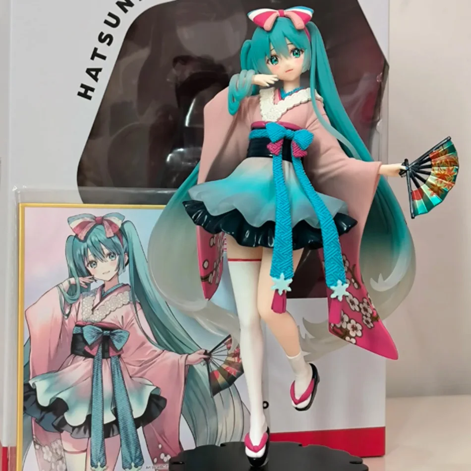 Hatsune Miku Tokyo Series Kimono Figurine - 25cm Kawaii Anime Collectible Toy