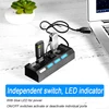High Speed 4/7 Ports USB HUB 2.0 Adapter Expander Multi USB Splitter Multiple Extender with LED Lamp Switch for PC Laptop - Image 5