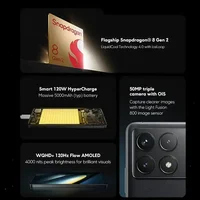 POCO F6 Pro Global Version Smartphone Snapdragon 8 Gen 2 WQHD+ 6.67” 120Hz Flow AMOLED display 5000mAh battery120W HyperCharge 2