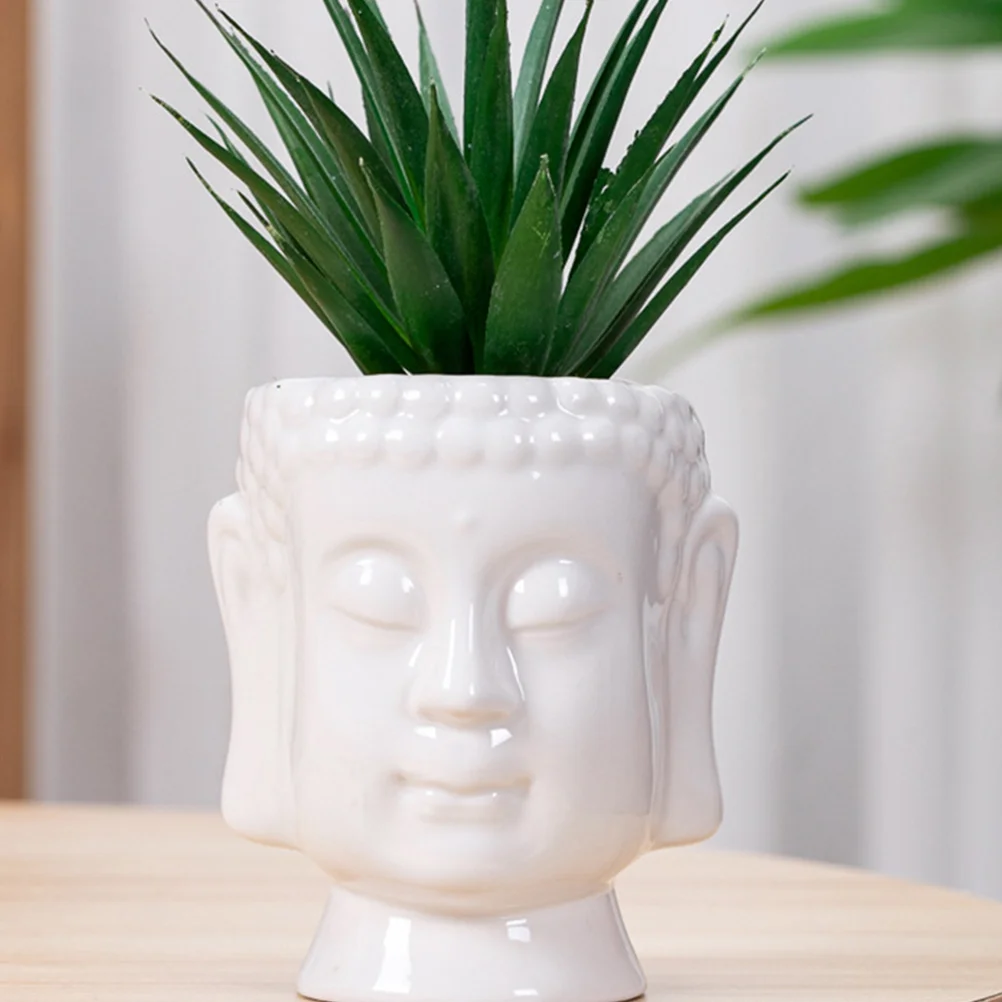 Ceramic Flowerpot Bonsai Container Chime Vases Yoga Figurine Succulent Pots Plant Buddha Ornament Zen Style Bowl 3