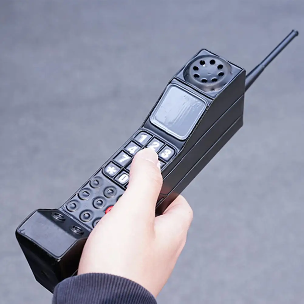 Description Picture 6 of itemBar Retro Telephone Model Crafts Ornaments Coffee Shop Decoration Vintage Home Phone Cell Brick Props Classic Photography M R3G8