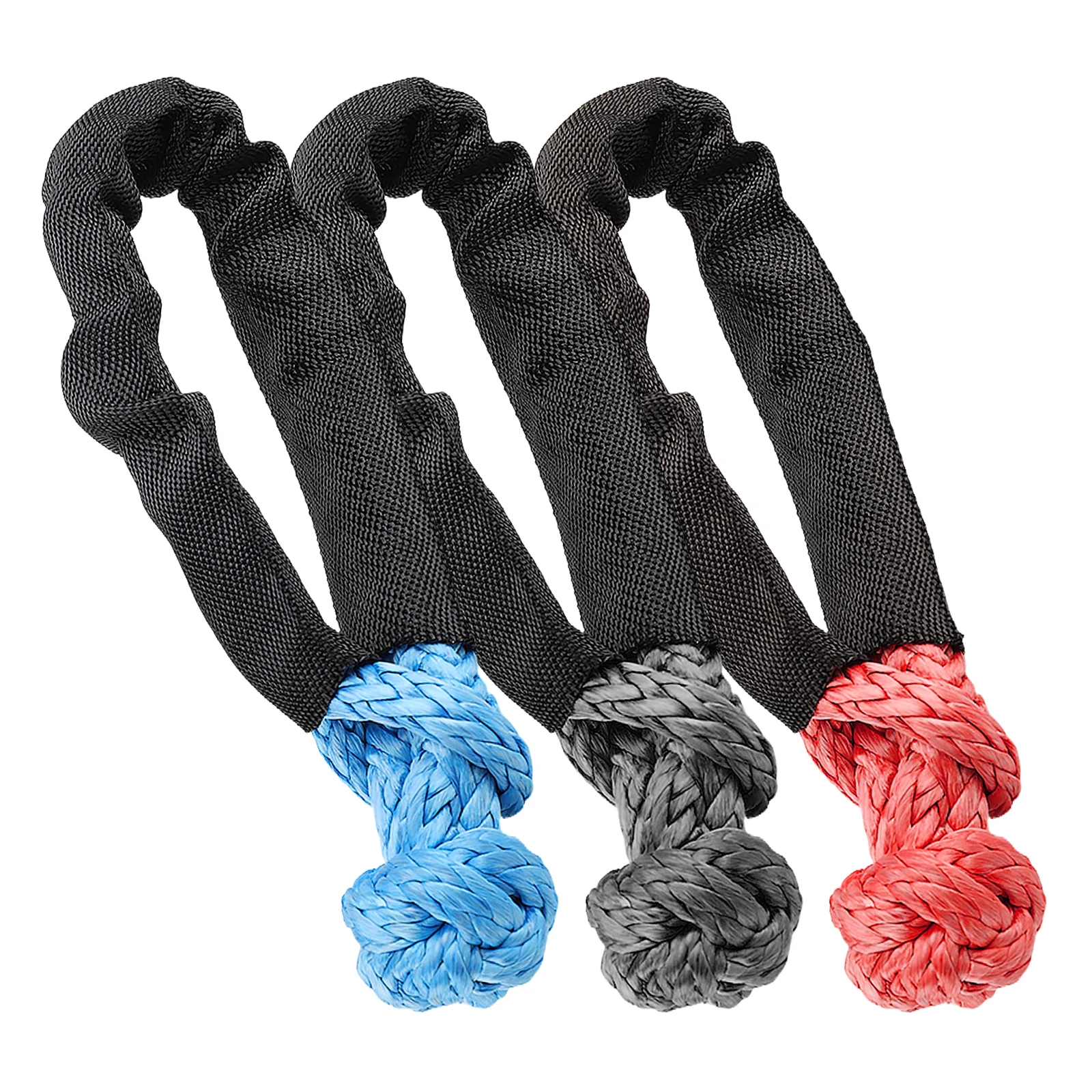 41000lbs Soft Shackle Synthetic Rope Heavy Duty Offroad 4X4 Tow Shackle Strap mit Schutzhülle für Jeep Truck SUV – Detail 12