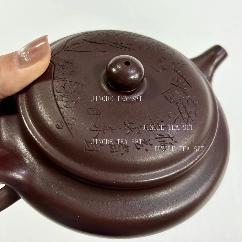 1PCS 200ml Chinese Zhu Mud Filter Tea Pot Antique Yixing Purple Clay Teapot Custom Beauty Tea Infuser Zisha Tea Set