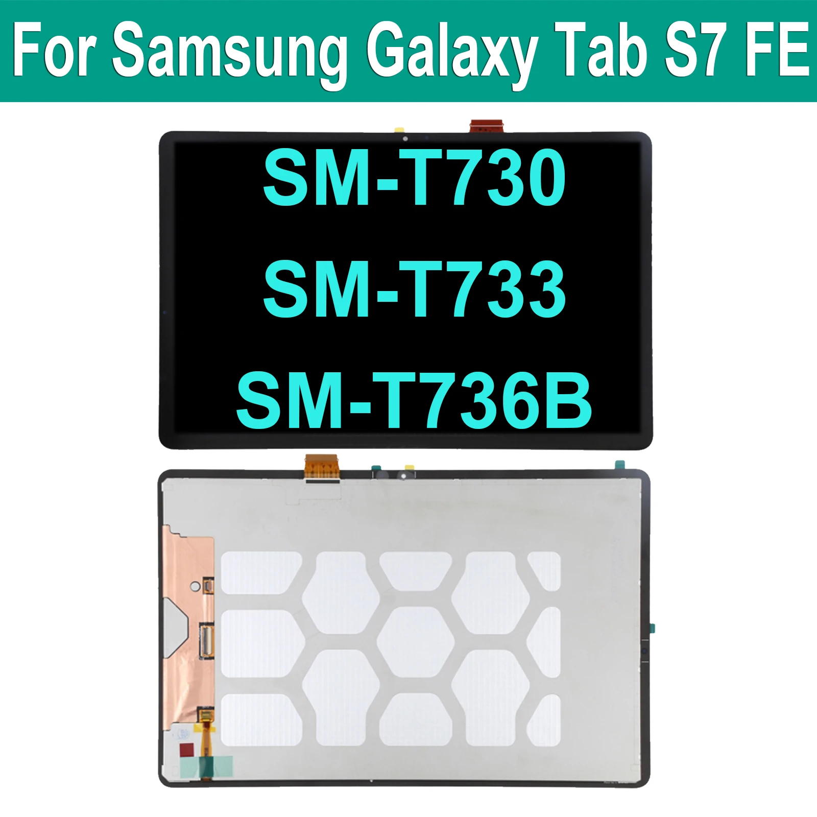 

12.4'' For Samsung Galaxy Tab S7 FE S7FE T730 LCD Display Touch Screen Digitizer Assembly SM-T730 SM-T733 SM-T736B LCD