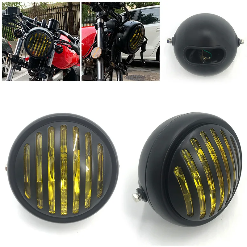 Фара мотоциклетная галогенная передняя 12 В для CG125 GN125 CB CL Yamaha Suzuki Cafe Racer Bobber |