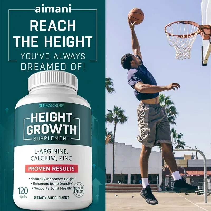 Calcium + Vitamins-Bone Growth Supplement Supports Joint Health Increase Height Improve Bone Density Improve Osteoporosis