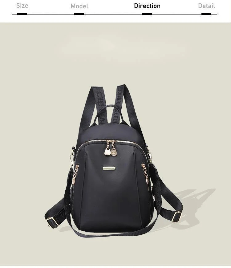 Women's Backpack Crossbody Bag Versatile Waterproof Oxford Fabric_voghion.com
