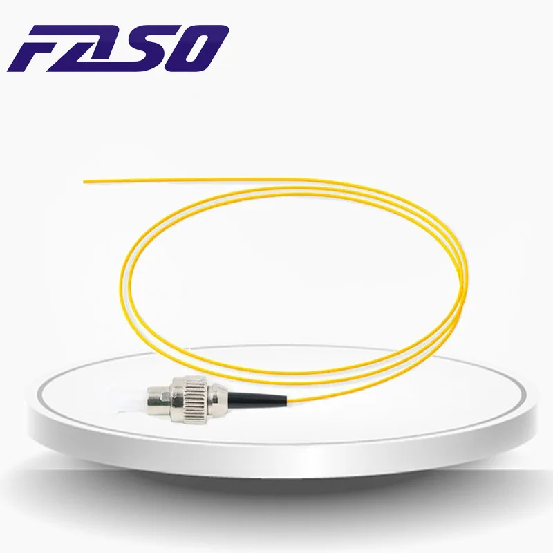 

FASO 50Pcs 1 Meter ST UPC Optical Fiber Cable Pigtail SX Core 9/125 SM Fiber Optic Pigtail 0.9mm LSZH Yellow