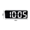 Exquisite Home Decor Clock Desk Alarm Clock Office Desk Clock Bedroom Clock White Large LED Display Energy Conservation 1