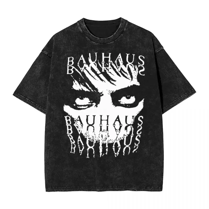 

Винтажные футболки Bauhaus в стиле хип-хоп, уличная одежда в стиле High Street, хлопковые летние топы для мужчин и женщин