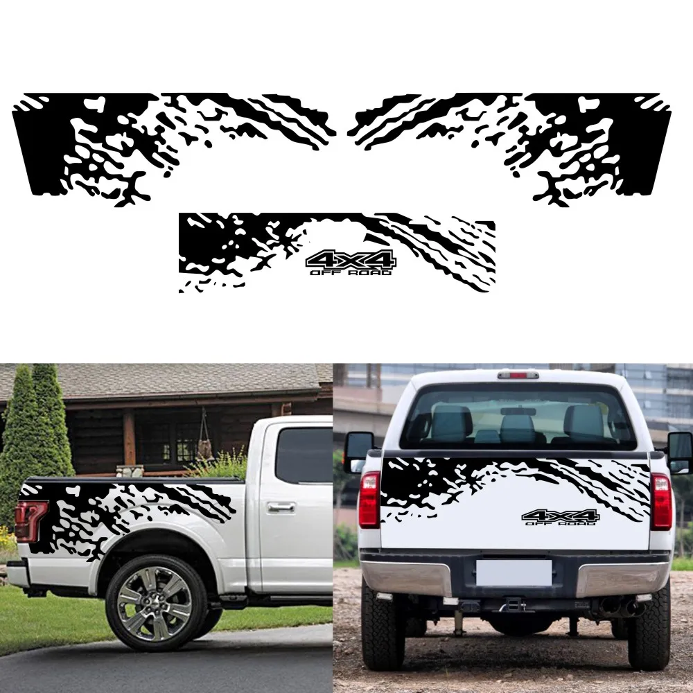 

for Silverado Sierra ford ranger F150 F250 F350 raptor ram pickup vinyl stickers after boot a side door accessories