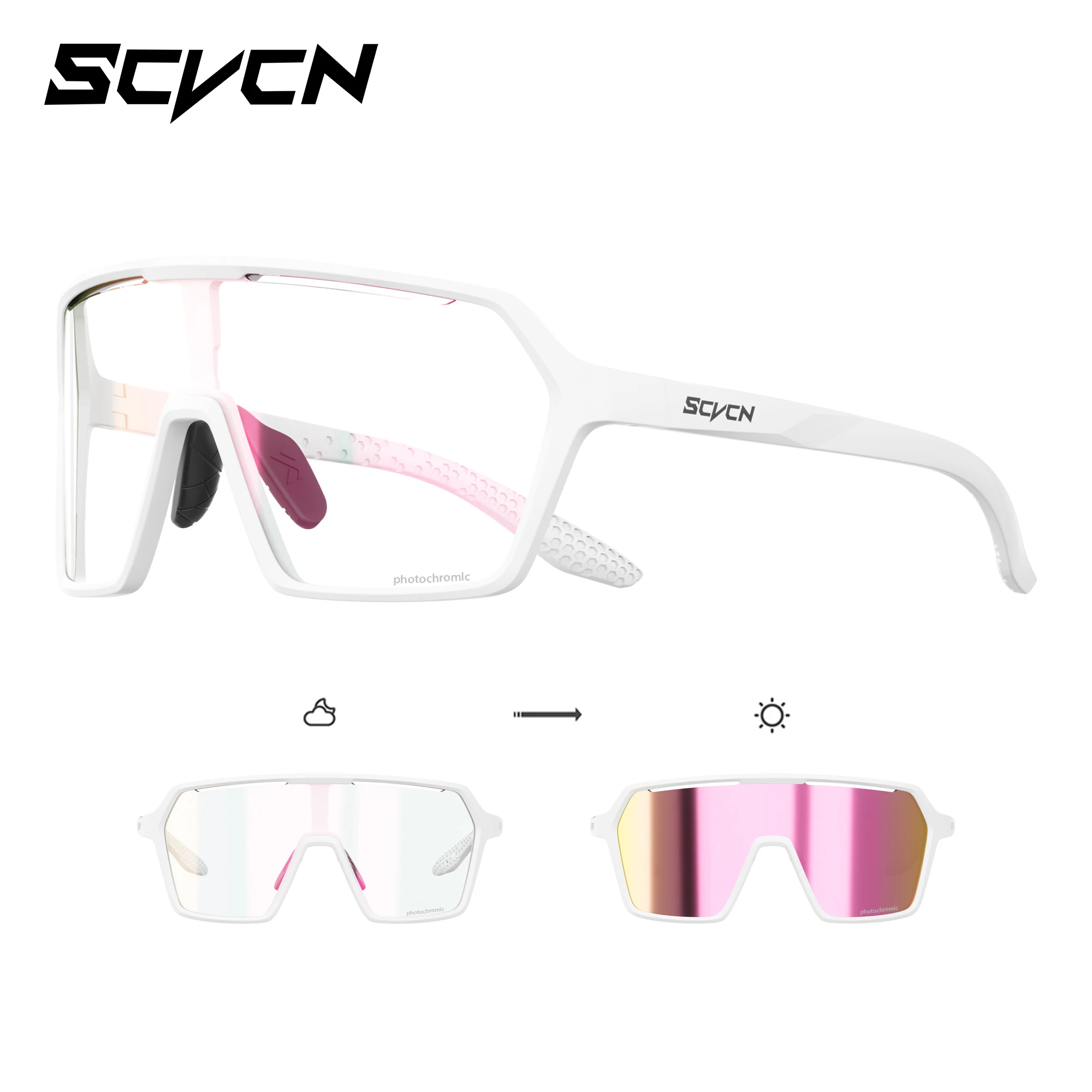 Photochromic UV400 Outdoor Sports Eyewear - Unisex Cycling, Running, and Hiking Sunglasses
