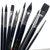 12pcs Professional Watercolor Paint Brushes Set, Soft Synthetic Paint Hair Art Brushes for Watercolors Acrylics Gouache 1