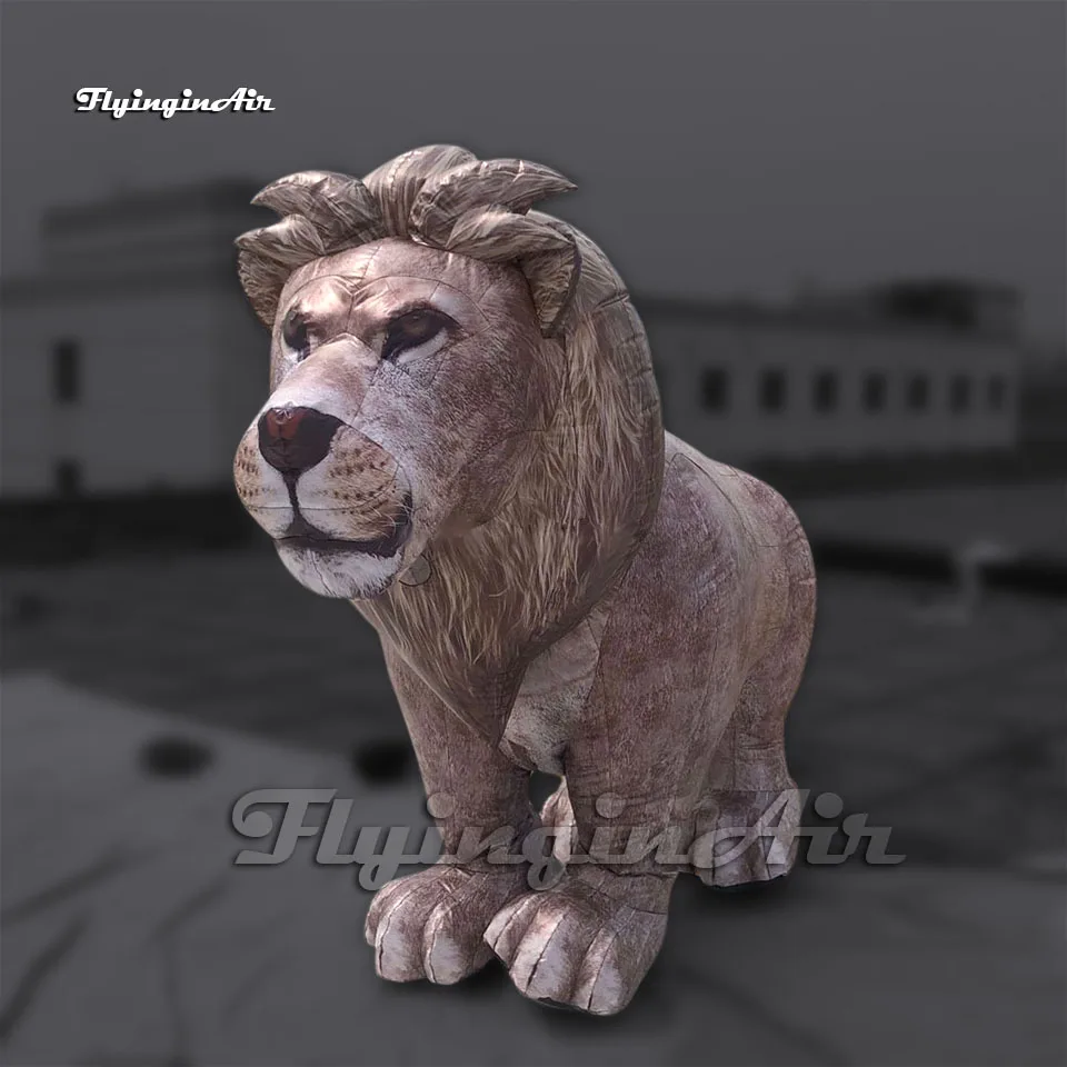 

Цирковый парад для представлений, прогулок, надувной костюм льва для косплея, нарядное платье, носимое Надувное животное, костюм-талисман для сценического представления