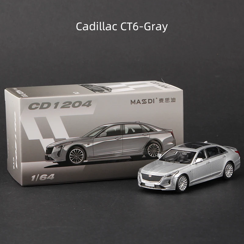 Massdi 1:64 캐딜락 에스컬레이드 자동차 모델 CT5 CT6 합금 소형 다이캐스트 차량 장난감 컬렉션
