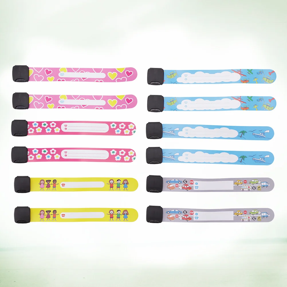 

Id Kids Bracelet Child Safety Bracelets Wristband Waterproof Identification Wristbands Lost Band Anti Wrist Bands Reusable