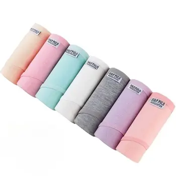 7 pezzi mutandine da donna per biancheria intima 100% cotone sexy traspirante morbida lingerie slip femminili ragazze carino mutande di colore solido ora