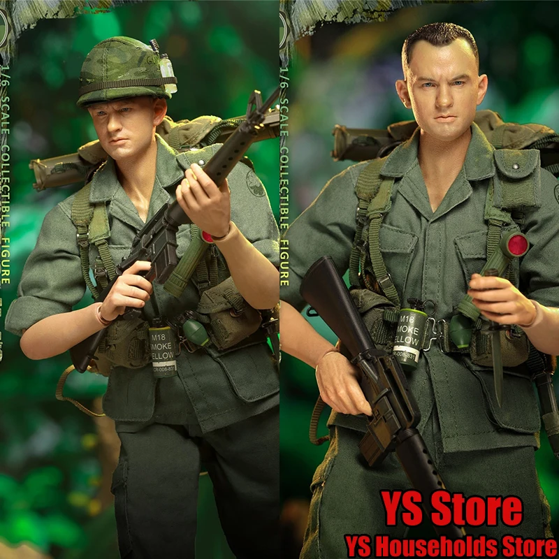 

DJ-CUSTOM DJ-16008 1/6 Collectible Forrest Gump Action Figure Vietnam War US Military Man Soldier Model 12" Full Set Fans Toys