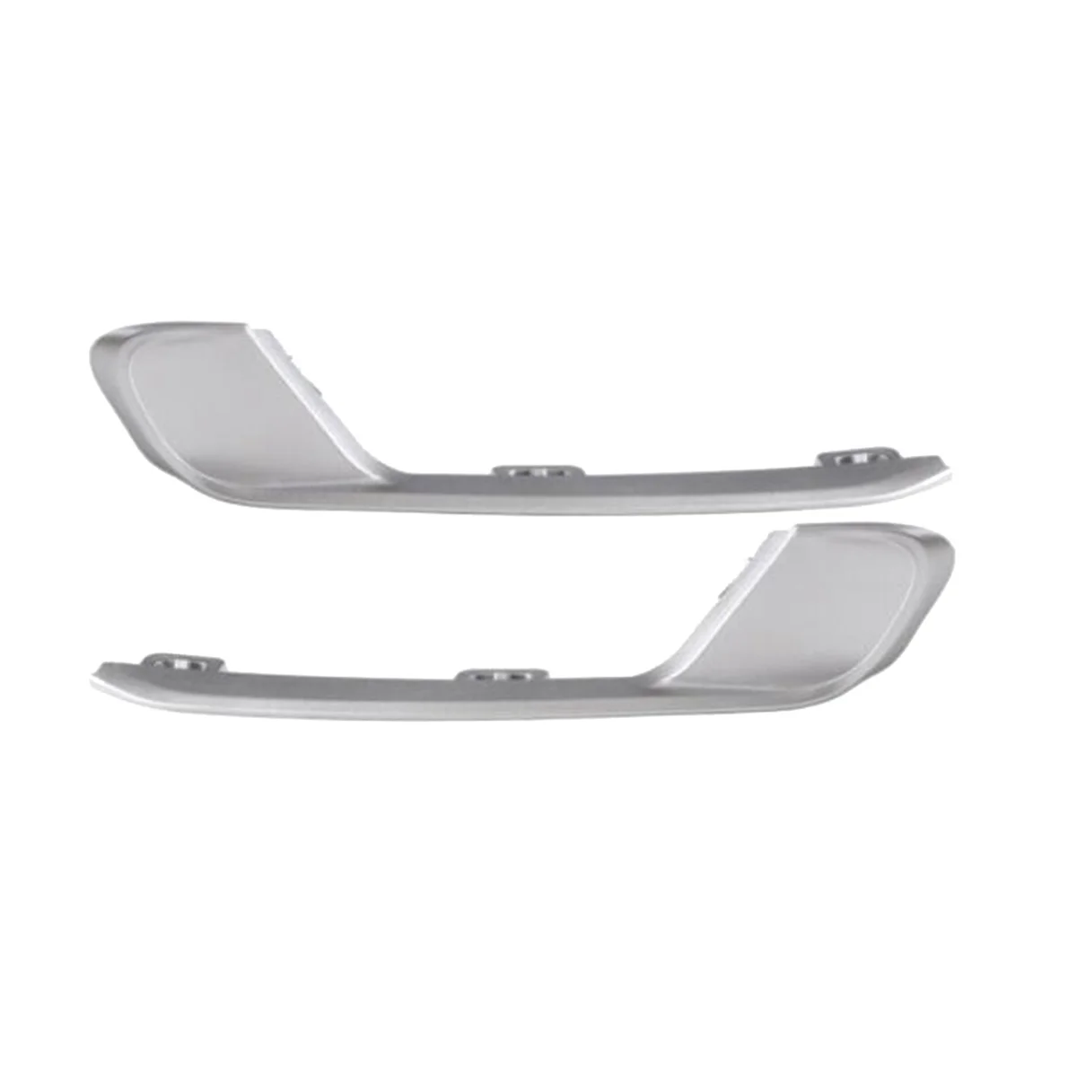 1Pair Car Front Bumper Outer Grille Bezel ChrTrim Strip for X3 2015- 51117347949 51117347950 Fog Lamp Trim