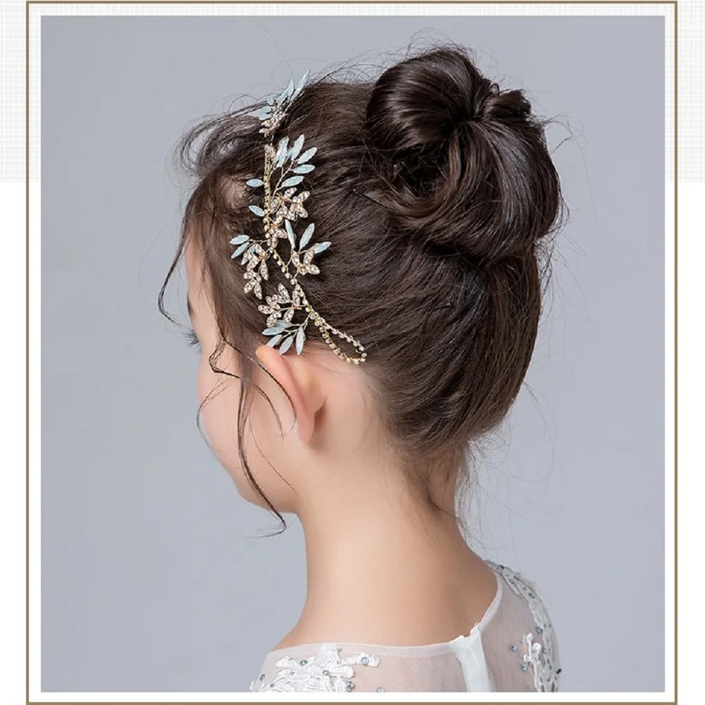 DIDEYTTAWL Delicate Floral-inspired Kids Hair Clip, Crafted with Intricate Leaf and Branch-like Details This Exq