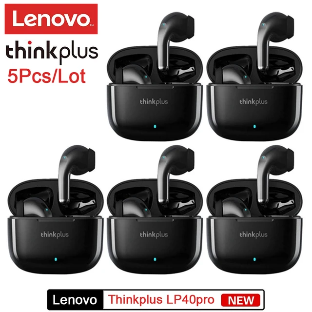 Lenovo LP40 Pro Auriculares Inalámbricos con Cancelación de Ruido,  Audífonos TWS con Bluetooth 5.1, Cascos Deportivos con Control Táctil,  Dispositivo