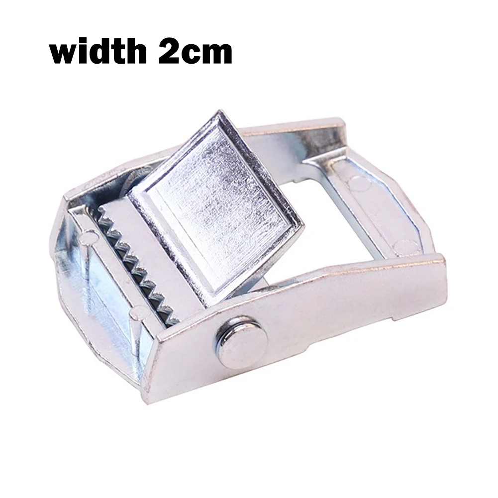 

Useful Safety Snap Tightener Buckle 2.5CM Wide Brand New For Securing Cargo J Hook Ratchet Straps Silver Zinc Alloy