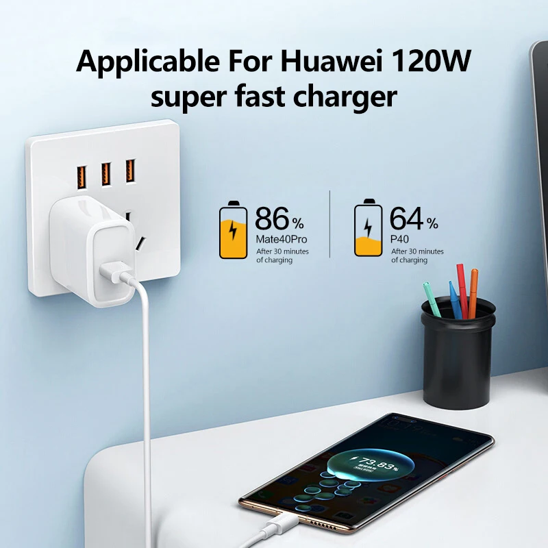 รูปสินค้า สายชาร์จ USB-C 3 ชิ้น 100W ชาร์จเร็ว ใช้ได้กับหลายแบรนด์