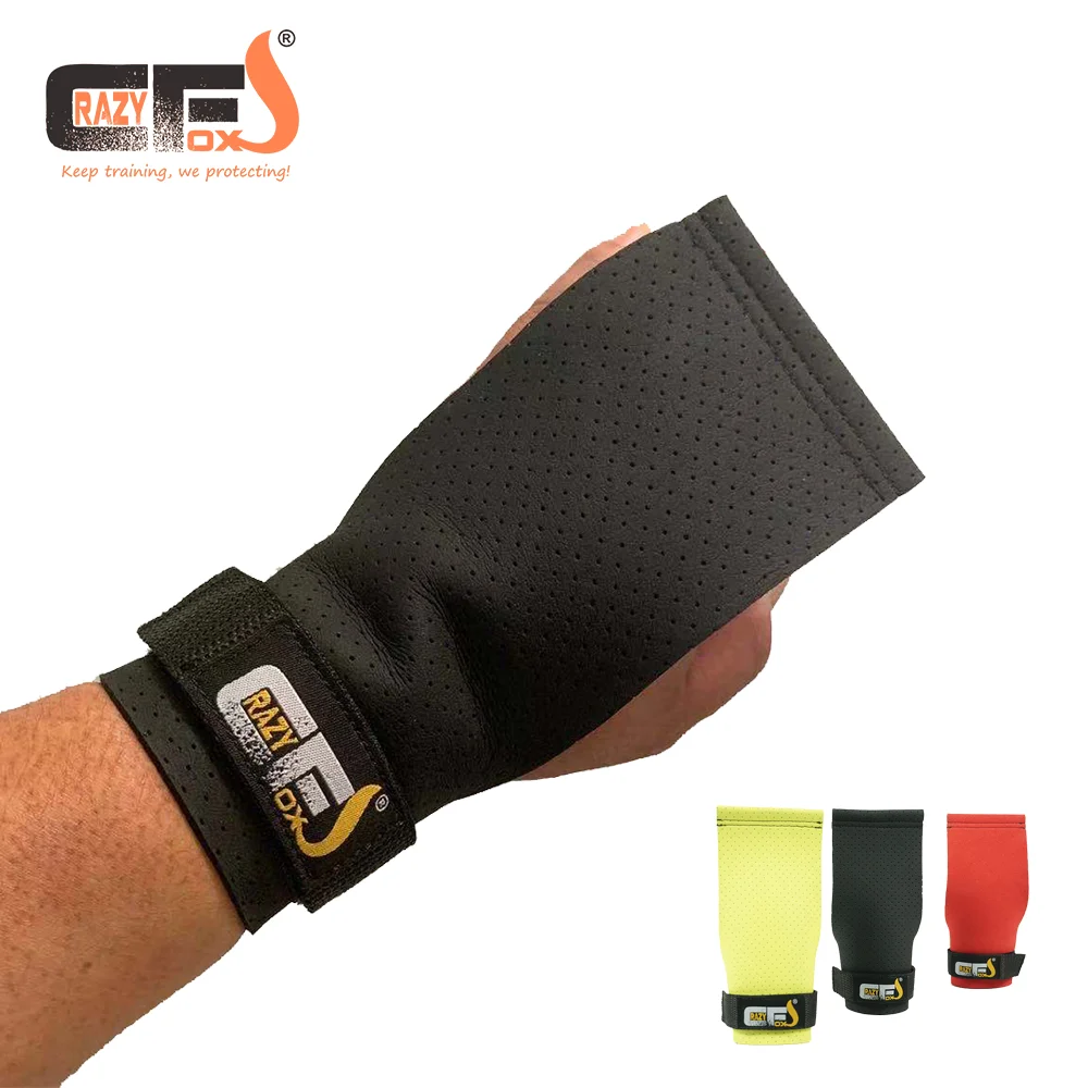 Weightlifting Gloves Gym Grips No Fingers Holes Hand Protectors