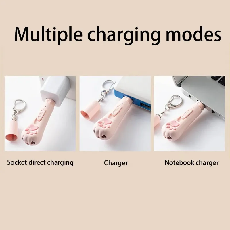 Pet Supplies Laser Cat Teasing Pen Cat Toy Multifunctional USB Infrared Laser Pen Cat Teasing Stick