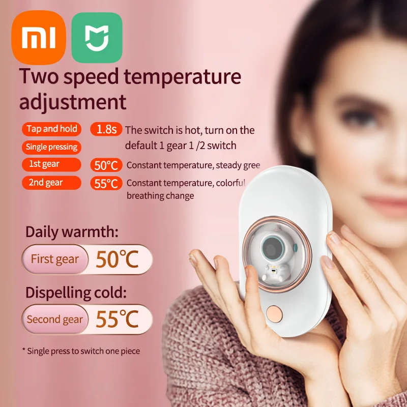 Xiaomi Mini Portable portable hand warmer Astronaut Hand Warmer Rapid Heating Constant Temperature Heating Travel Office Winter Gifts