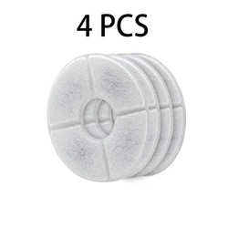 Premium Activated Carbon Filter for Pet Water Fountains, Flower Design (4 PCS)