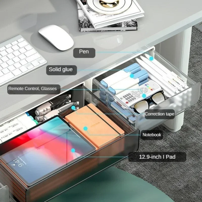 Under Desk Hidden Drawer Organizer Office Organizer Stationery Dormitory Sundry Storage Drawer