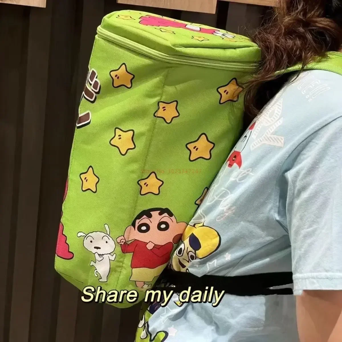Kawaii Crayon Shin-chan Plüsch Tasche Cartoon Nette Rucksack Top Öffnung Zipper Schulter Tasche Anime Plüsch Coole Spielzeug Geburtstag geschenke – Detail 21