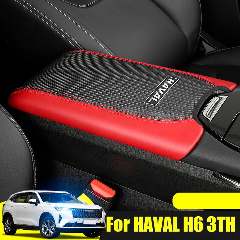 

cushion Support box armrest top matte Liner car style Accessories For Haval H6 GT 3th 2021 2022 2023 Car armrest Console cover