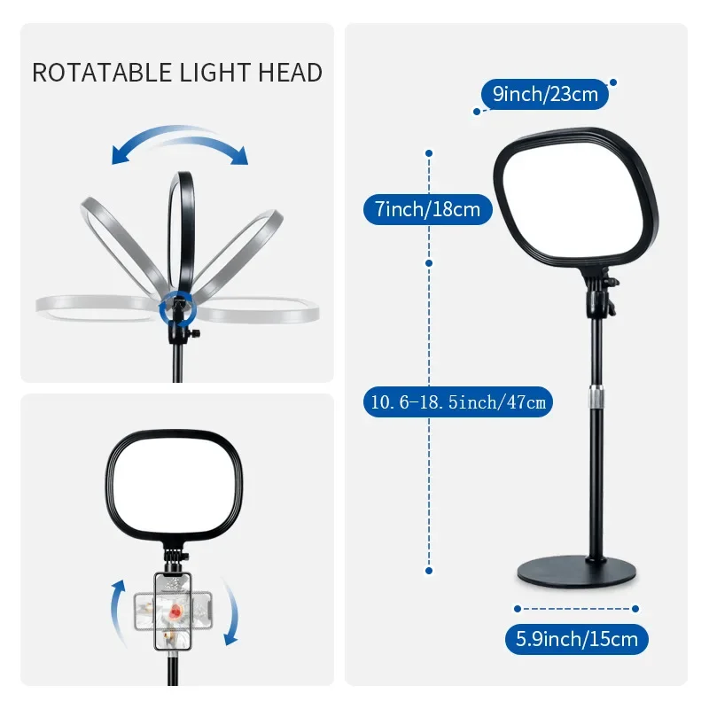 Nova Fotografia de Iluminação Telefone Ringlight Tripé Foto Led Selfie Remoto Preenchimento Anel Luz da Lâmpada Vídeo Youtube ao Vivo Cozinheiro 2023 - Image 5