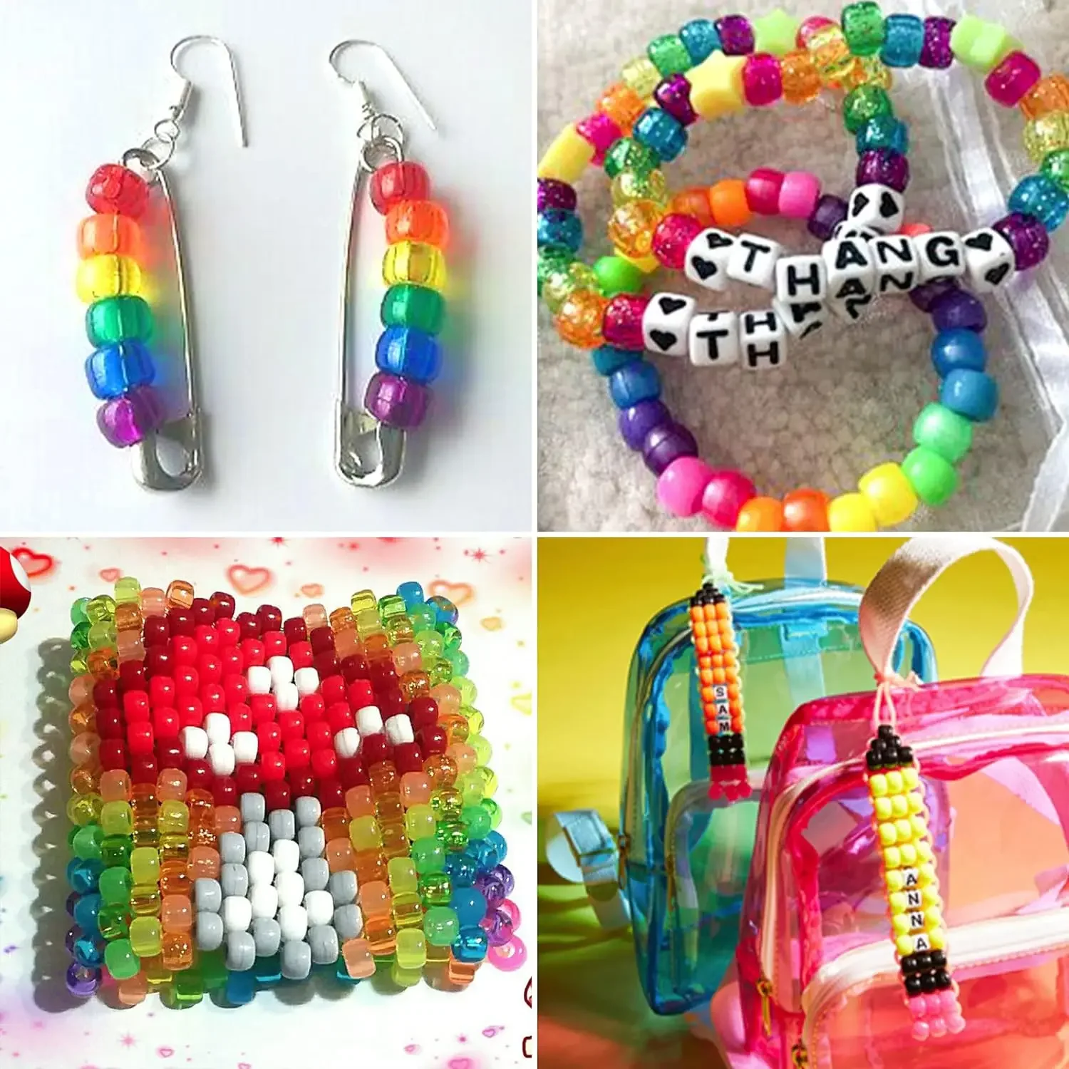 24-Color Pony Bead Friendship Bracelet Kit 5
