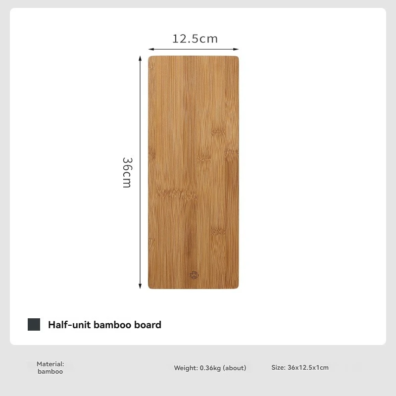 Eco-Friendly Bamboo & Wood Outdoor Camping Table Board - Double-Sided Cutting Surface