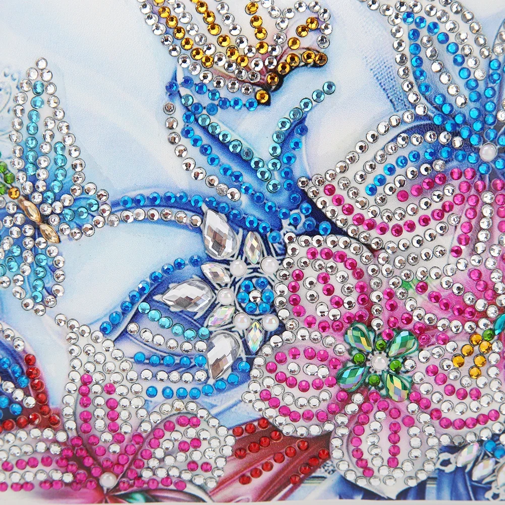 5D DIY Diamond Painting Peafowl Butterfly Flower Leather Crossbody Chain Bag Diamond Embroidery Bag Wallet Pouch Girlfriend diamond painting