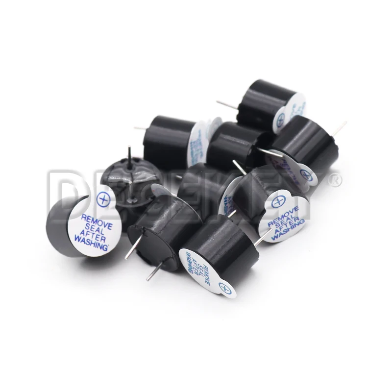 Pack of 10 Magnetic Active Buzzers - Continuous Beep Tone, Various Voltage Options